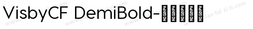 VisbyCF DemiBold字体转换